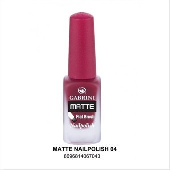 Gabrini Flat Brush 1 Beyaz Mat Oje