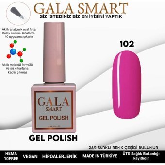 Gala Smart Klasik Seri 102 Mor Parlak Kalıcı Oje