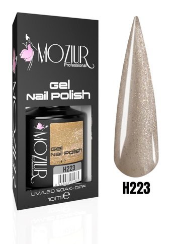 Moziur H223 Gümüş Işıltılı Kalıcı Simli Oje