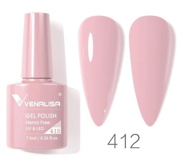 Venalisa Uv Led Hema Free 412 Pembe Parlak Kalıcı Oje