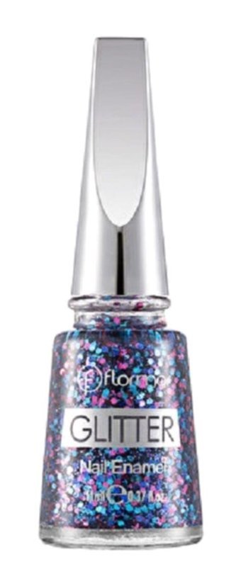 Flormar Glitter Nail Enamel GL09 Mavi Işıltılı Simli Oje