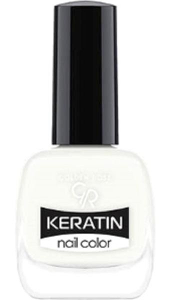 Golden Rose Keratin Nail Color 81 Beyaz Parlak Oje