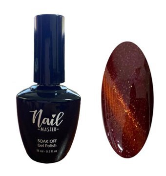 Nail Master Kedi Gözü 861 Bordo Hologram Kalıcı Simli Oje