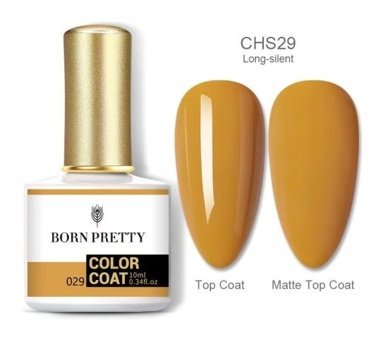 Born Pretty CHA29 Hardal Sarısı Parlak Kalıcı Oje