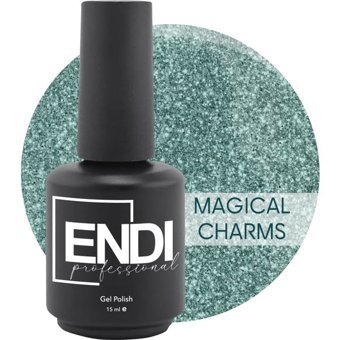 Endi Professional Glow Serisi Magical Charms Yeşil Işıltılı Kalıcı Simli Oje