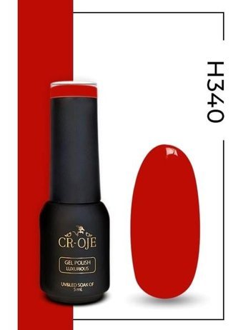 Cr-Oje H340 Kırmızı Parlak Kalıcı Oje