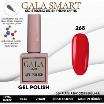Gala Smart Klasik Seri 268 Pembe Parlak Kalıcı Oje