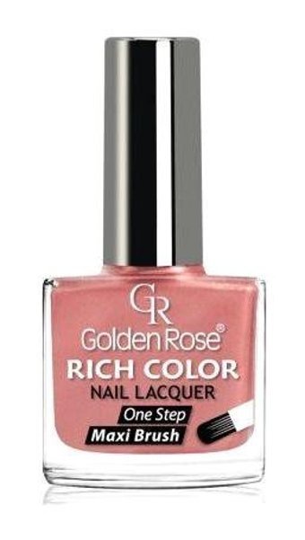 Golden Rose Rich Color Nail Lacquer 06 Pembe Parlak Simli Oje