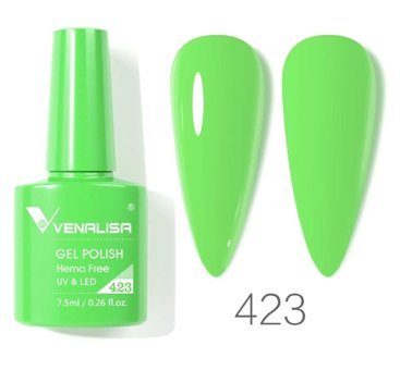 Venalisa Uv Led Hema Free 423 Yeşil Parlak Kalıcı Oje