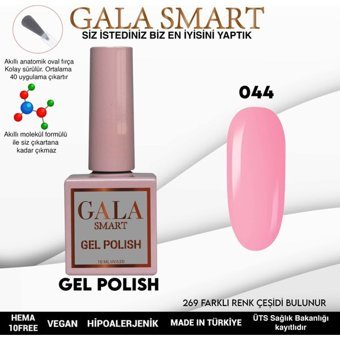 Gala Smart Klasik Seri 44 Pembe Parlak Kalıcı Oje