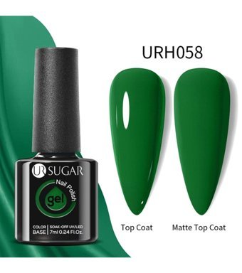 Ursugar Color Base URH058 Yeşil Mat Kalıcı Oje