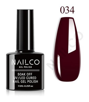 NailCo NC034 Bordo - Siyah Parlak Kalıcı Oje