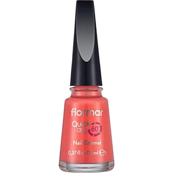 Flormar Quick Dry Nail Enamel Pembe Mat Oje