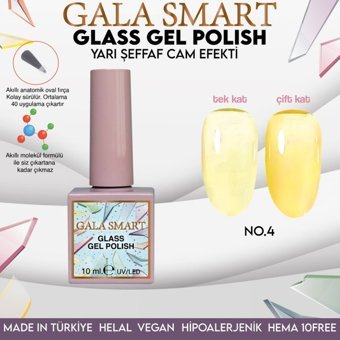 Gala Smart Glass 4 Şeffaf Parlak Kalıcı Oje