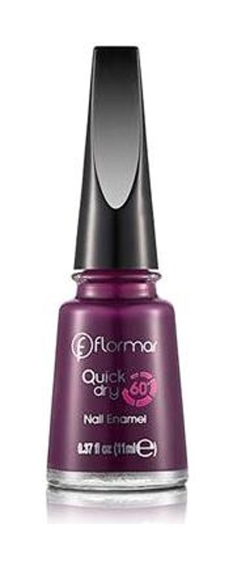 Flormar Quıck Dry Naıl Enamel 18 Mor Işıltılı Oje