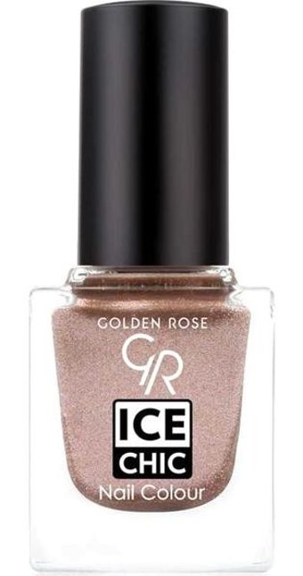 Golden Rose Ice Color Nail Lacquer 63 Kahverengi Işıltılı Simli Oje