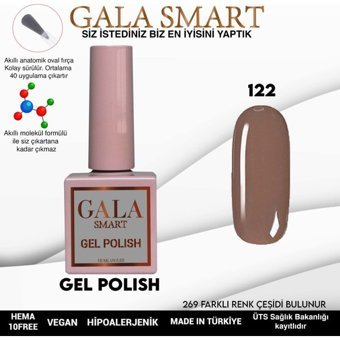 Gala Smart Klasik Seri 122 Mor Parlak Kalıcı Oje