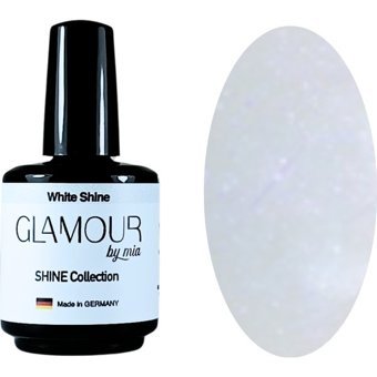 Glamour By Mia White Shine Beyaz Işıltılı Kalıcı Simli Oje