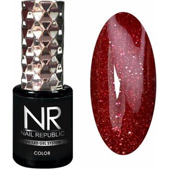 Nail Republic 424 Bordo Işıltılı Kalıcı Simli Oje