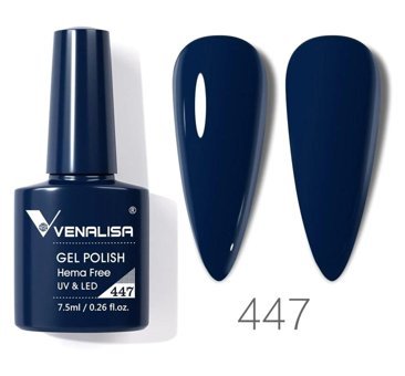 Venalisa Uv Led Hema Free 447 Lacivert Parlak Kalıcı Oje