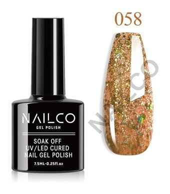 NailCo NC058 Çok Renkli Işıltılı Kalıcı Simli Oje