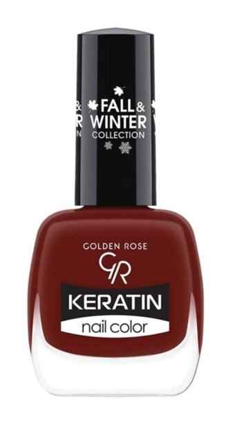 Golden Rose Keratin Nail Color 217 Bordo Parlak Oje