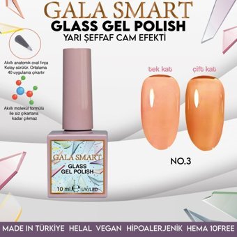 Gala Smart Glass 3 Şeffaf Parlak Kalıcı Oje