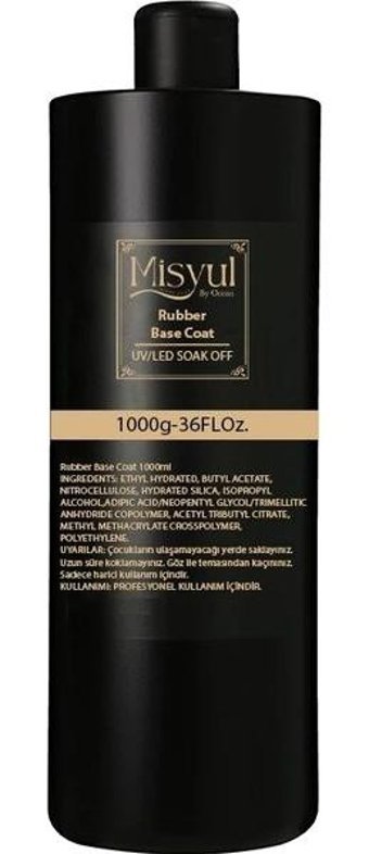 Misyul Rubber Base Coat 3352 Şeffaf Parlak Kalıcı Oje