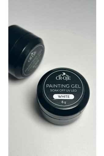 Cr-Oje Painting Beyaz Parlak Kalıcı Jel Oje