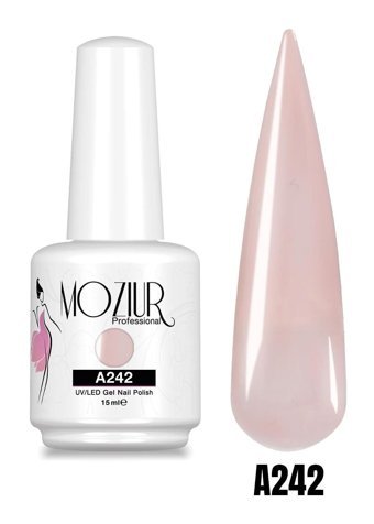 Moziur A242 Nude Parlak Kalıcı Oje
