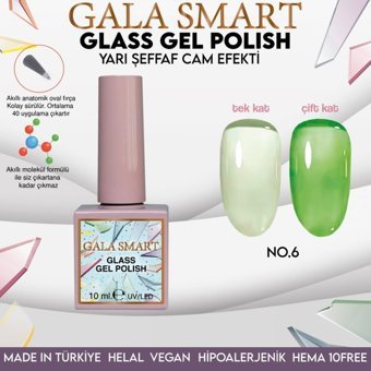 Gala Smart Glass 6 Şeffaf Parlak Kalıcı Oje