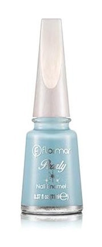 Flormar Pearly PL004 Mavi Parlak Simli Oje
