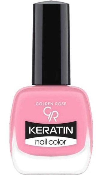 Golden Rose Keratin Nail Color 27 Pembe Parlak Oje