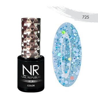 Nail Republic Euphoria 725 Mavi Işıltılı Kalıcı Simli Oje