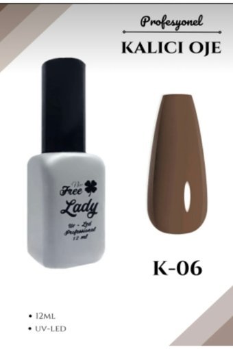 Freelady YK-06 Kahverengi Parlak Kalıcı Oje