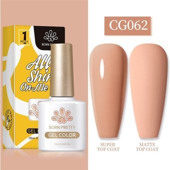 Born Pretty Silky White Serisi CG062 Pembe Mat Kalıcı Oje