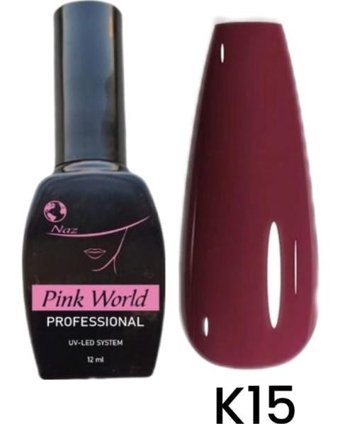 Pink World K15 Mor Parlak Kalıcı Oje