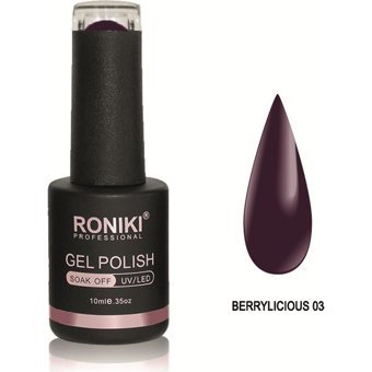 Roniki Berrylicious 03 Mor Parlak Kalıcı Oje