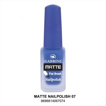Gabrini Flat Brush 07 Mavi Mat Oje
