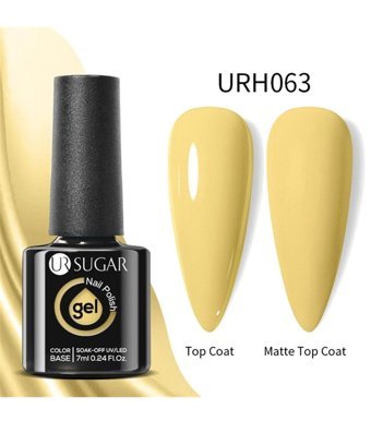Ursugar Color Base URH063 Sarı Mat Kalıcı Oje