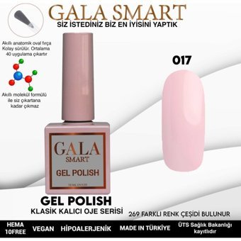 Gala Smart Klasik Seri 17 Pembe Parlak Kalıcı Oje