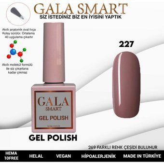 Gala Smart Klasik Seri 227 Kahverengi Parlak Kalıcı Oje