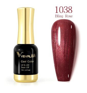 Venalisa Uv Led Bling Rose 1038 Mor Işıltılı Kalıcı Simli Oje