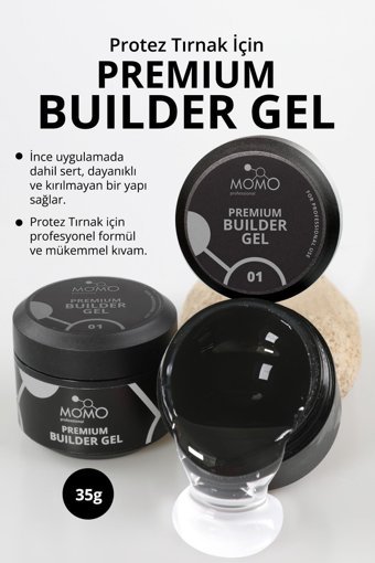 Momo Premium 01 Şeffaf Parlak Kalıcı Oje