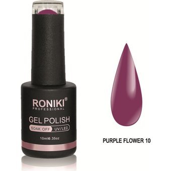 Roniki Flower 10 Mor Parlak Kalıcı Oje