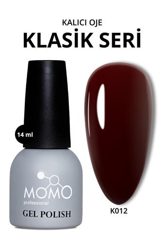 Momo K012 Mürdüm Parlak Kalıcı Oje