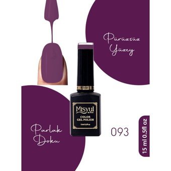 Misyul Nail Art 093 Mor Mat Kalıcı Oje