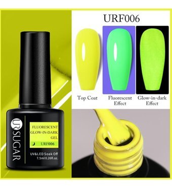 Ursugar Fluorescent URF006 Sarı Mat Kalıcı Oje