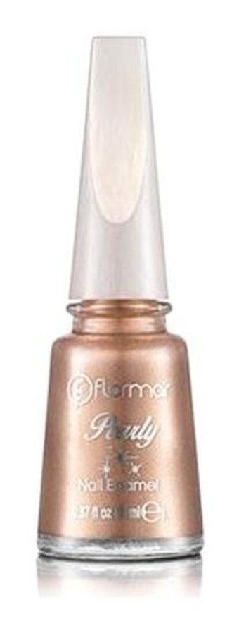 Flormar Pearly 387 Altın Sarısı Sedefli Simli Oje