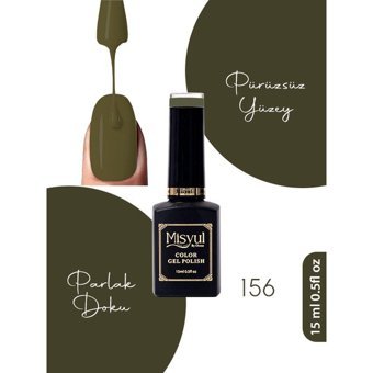 Misyul Nail Art 156 Kahverengi Mat Kalıcı Oje